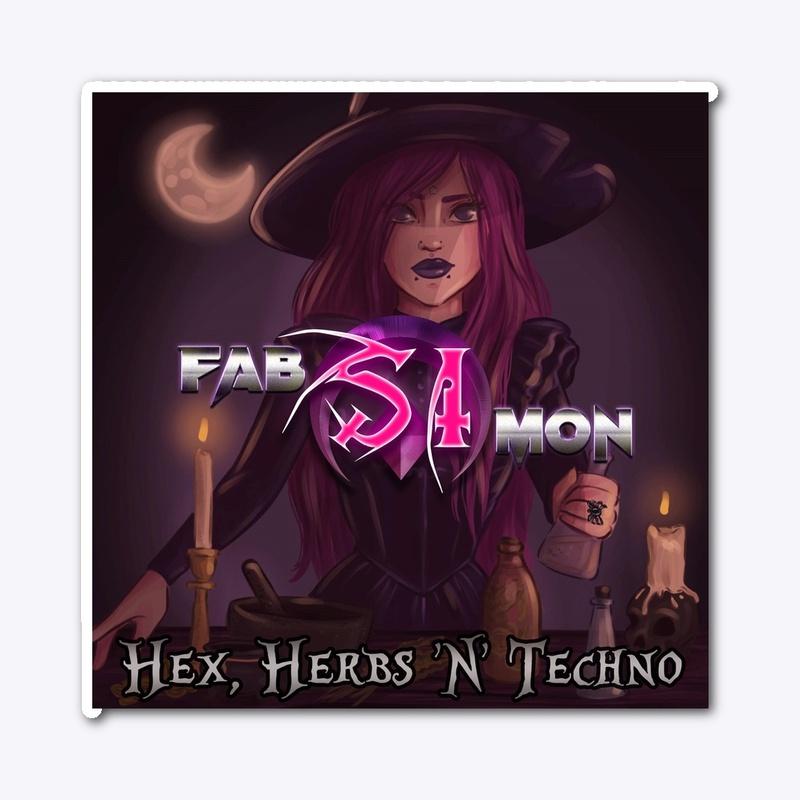 “Hex,Herbs ‘n’ Techno” Sticker