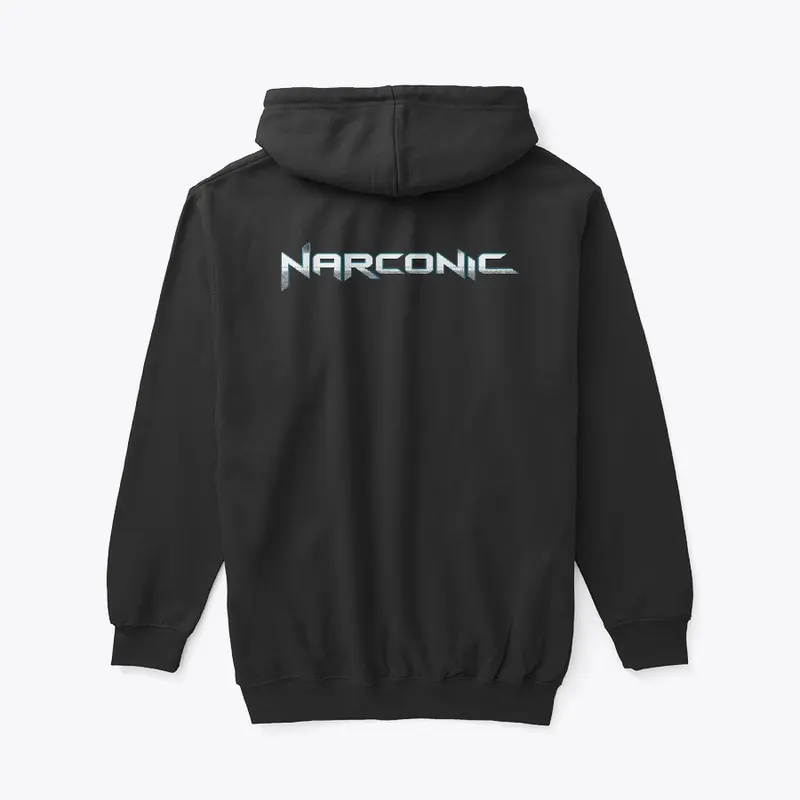 Narconic Silver Logo Zip Hoodie